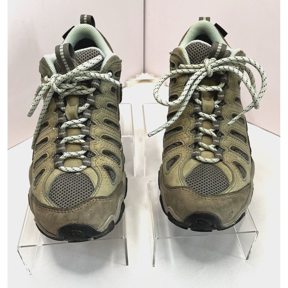 Oboz Sawtooth II Low Dry Waterproof Hiking Shoes Gray Blue Womens 7